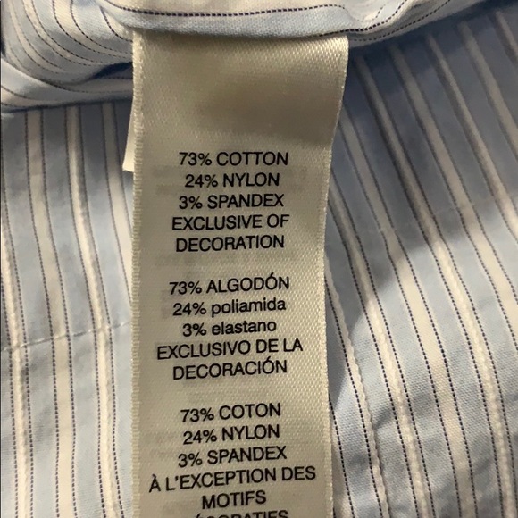 🌸NWOT WHBM Blouse Size 8 Blue with Flowers - Picture 5 of 5